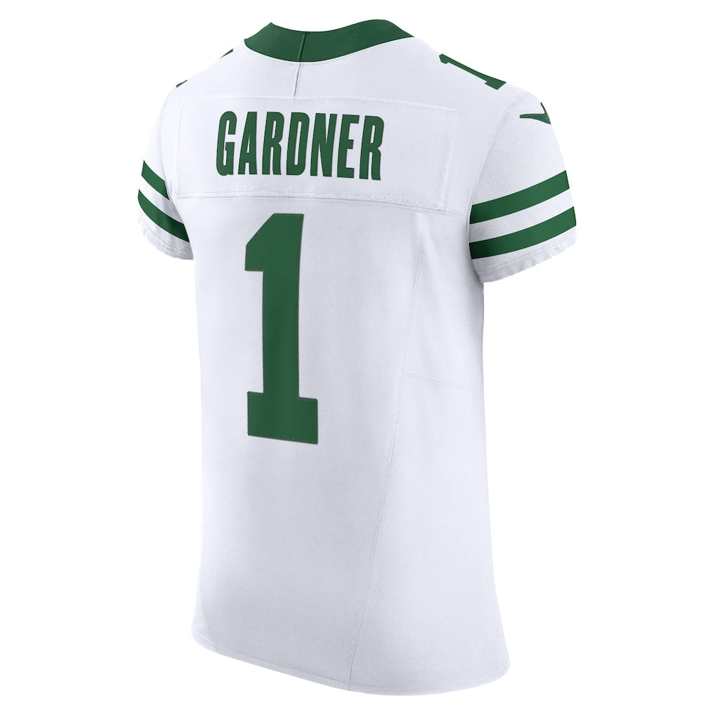 CAdoa NY.Jets #1 Ahmad Sauce Gardner White Alternate Vapor F.U.S.E. Elite Jersey