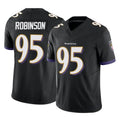 B.Ravens #95 Tavius Robinson Player Black Vapor F.U.S.E. Limited CAdoa Stitched Jerseys