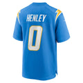 CAdoa LA.Chargers #0 Daiyan Henley Powder Blue Team Game Jersey