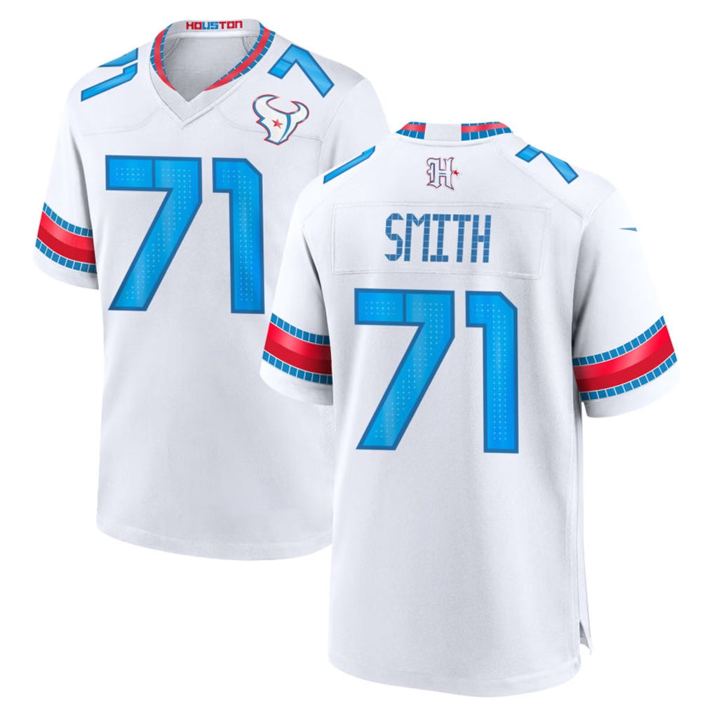 H.Texans #71 Braden Smith Player Whtie 2026 Rivalries Vapor Home Game CAdoa Stitched jerseys