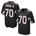A.Cardinals #70 Paris Johnson Jr. Player Black Home Game CAdoa Stitched Jerseys
