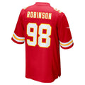 CAdoa KC.Chiefs #98 Janarius Robinson Red Team Game Jersey