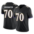 B.Ravens #70 Roger Rosengarten Player Black Vapor F.U.S.E. Limited CAdoa Stitched Jerseys