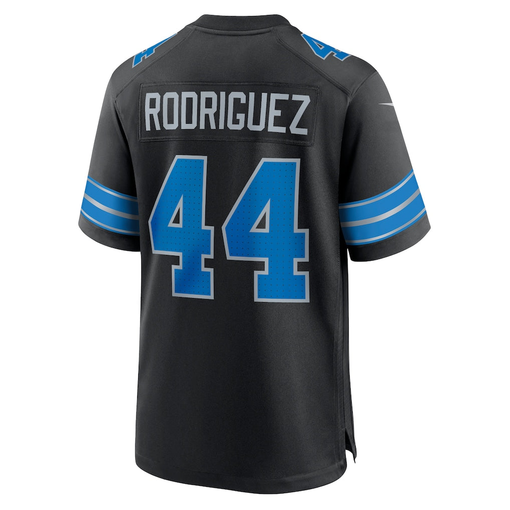 CAdoa D.Lions #44 Malcolm Rodriguez Black 2nd Alternate Game Jersey