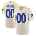 Custom LA.Rams Bone Home Game Any Name & Numbers CAdoa Stitched Jerseys