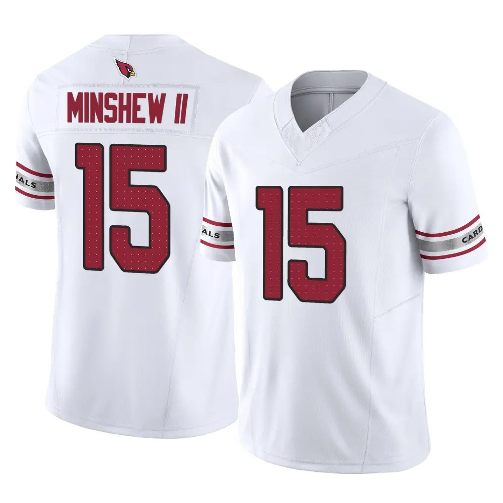 A.Cardinals #15 Gardner Minshew II Player White Vapor F.U.S.E. Limited Home Game CAdoa Stitched Jerseys
