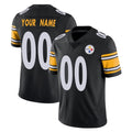 Custom P.Steelers Black Limited Vapor Untouchable Home Game Any Name & Numbers CAdoa Stitched Jerseys