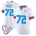 H.Texans #72 Tommy Togiai Player Whtie 2026 Rivalries Vapor Limited Home Game CAdoa Stitched jerseys