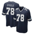 D.Cowboys #78 Terence Steele Player Navy Home Game CAdoa Stitched Jerseys