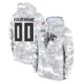 Custom A.Falcons Arctic Camo Salute to Service Limited Hoodie Any Name & Numbers CAdoa Stitched Jerseys