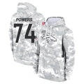 D.Broncos #74 Ben Powers Player Arctic Camo Salute to Service Hoodies Limited Game CAdoa Stitched Jerseys