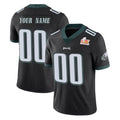 Custom P.Eagles Black Limited Vapor Untouchable Super Bowl LIX Home Game Any Name & Numbers CAdoa Stitched Jerseys