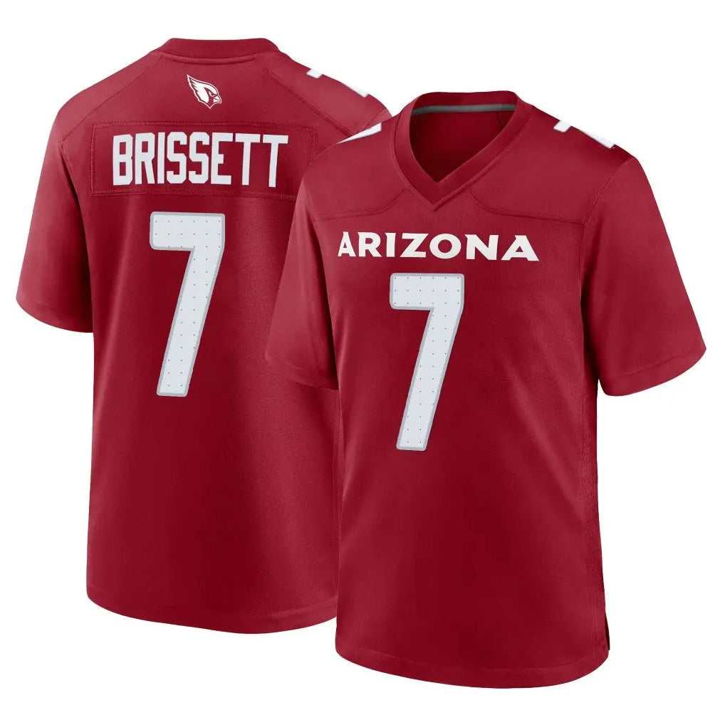 A.Cardinals #7 Jacoby Brissett Player Cardinal Limited Home Game CAdoa Stitched Jerseys