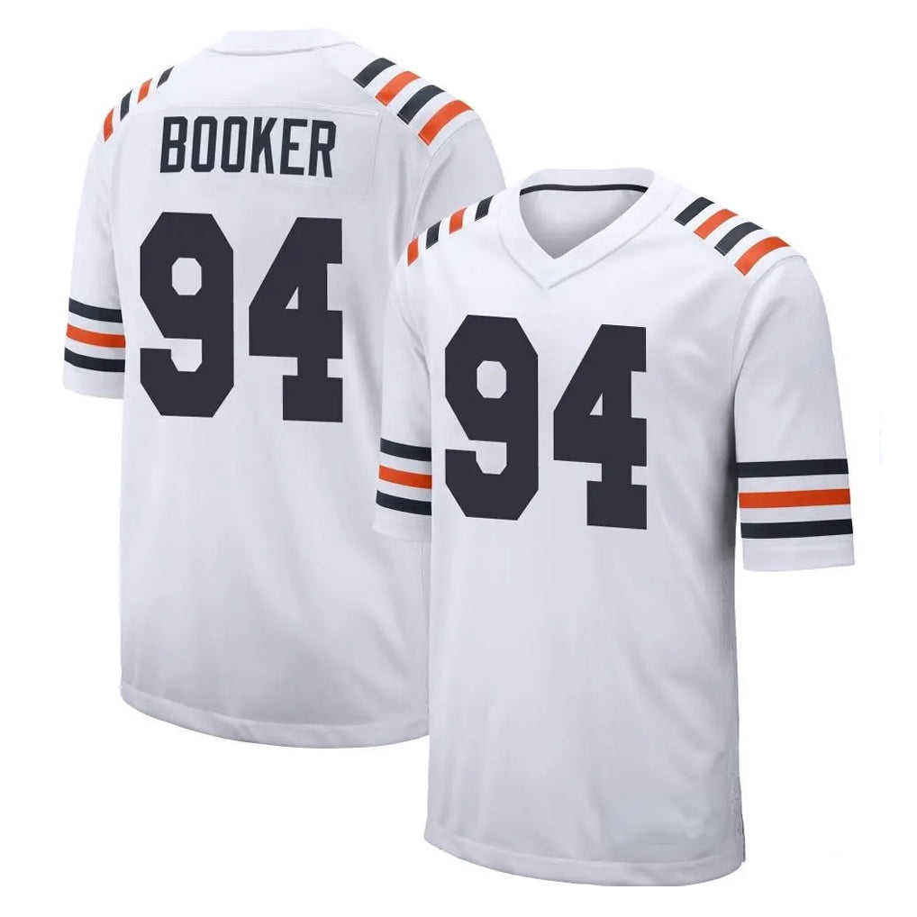 C.Bears #94 Austin Booker Player White Classic Home Game CAdoa Stitched Jerseys
