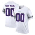 Custom M.Vikings White Alternate Legend Home Game Any Name & Numbers CAdoa Stitched Jerseys