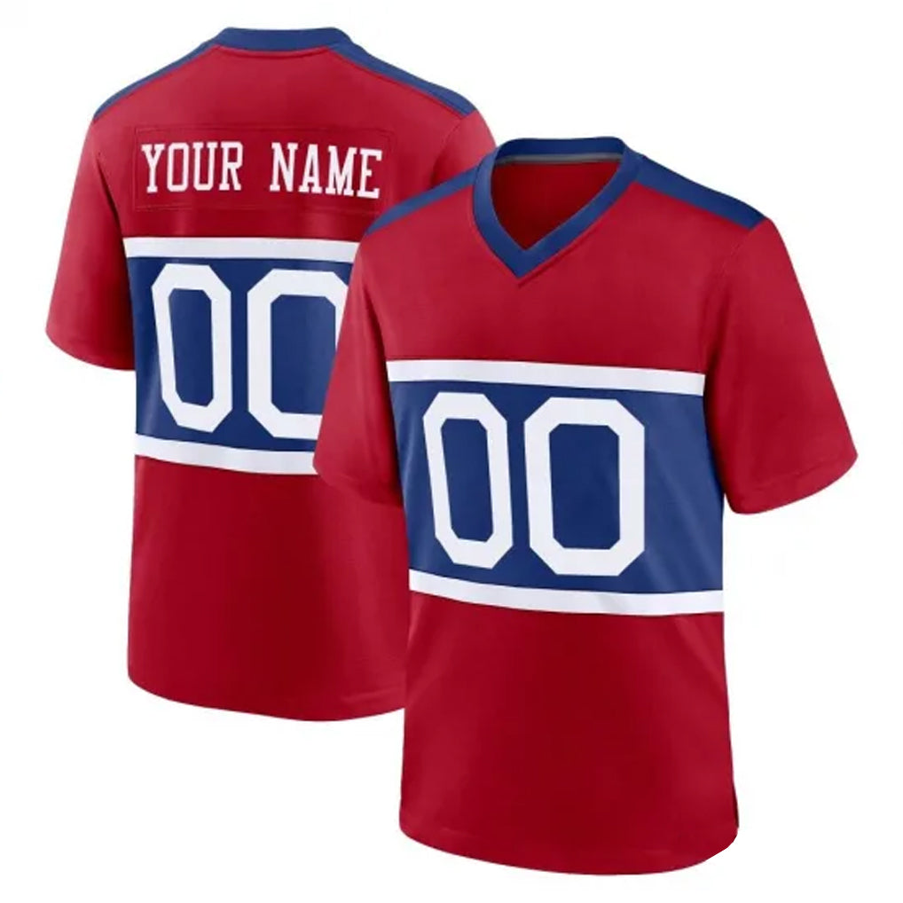 Custom NY.Giants Red Century Home Game Any Name & Numbers CAdoa Stitched Jerseys