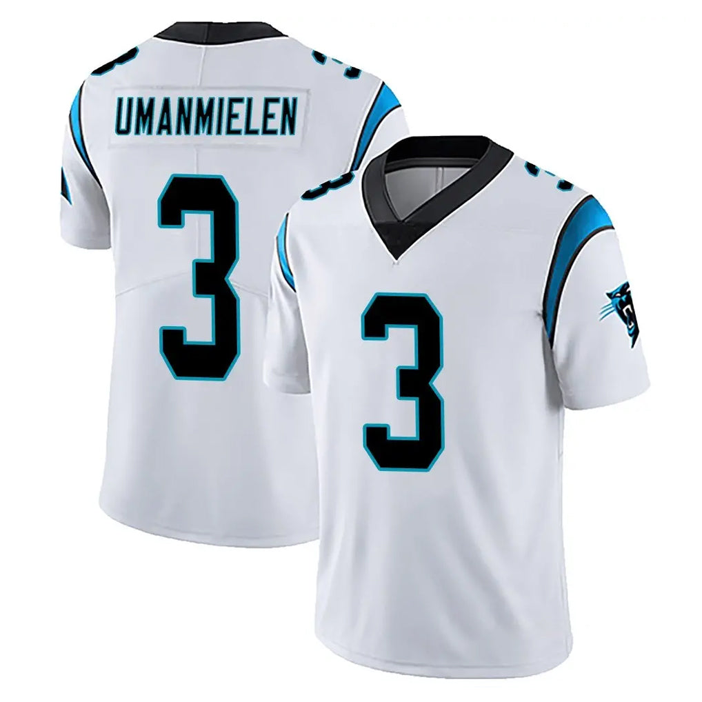 C.Panthers #3 Princely Umanmielen Player White Vapor Untouchable Limited Game CAdoa Stitched Jerseys