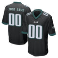 Custom P.Eagles Black Home Game Any Name & Numbers CAdoa Stitched Jerseys