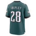 CAdoa P.Eagles #28 Will Shipley Midnight Green Team Game Jersey
