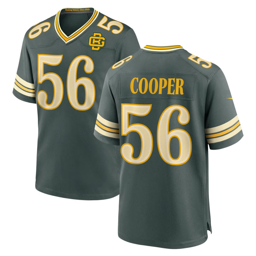 GB.Packers #56 Edgerrin Cooper Player Green 2026 Rivalries Collection Home Game CAdoa Stitched Jerseys