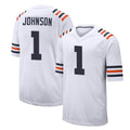 C.Bears #1 Jaylon Johnson Player White Classic Home Game CAdoa Stitched Jerseys
