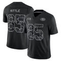 CAdoa SF.49ers #85 George Kittle Player Black Limited 2026 Salute to Service Home Game Stitched Jerseys