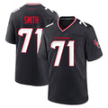 H.Texans #71 Braden Smith Player Navy Team Home Game CAdoa Stitched Jerseys