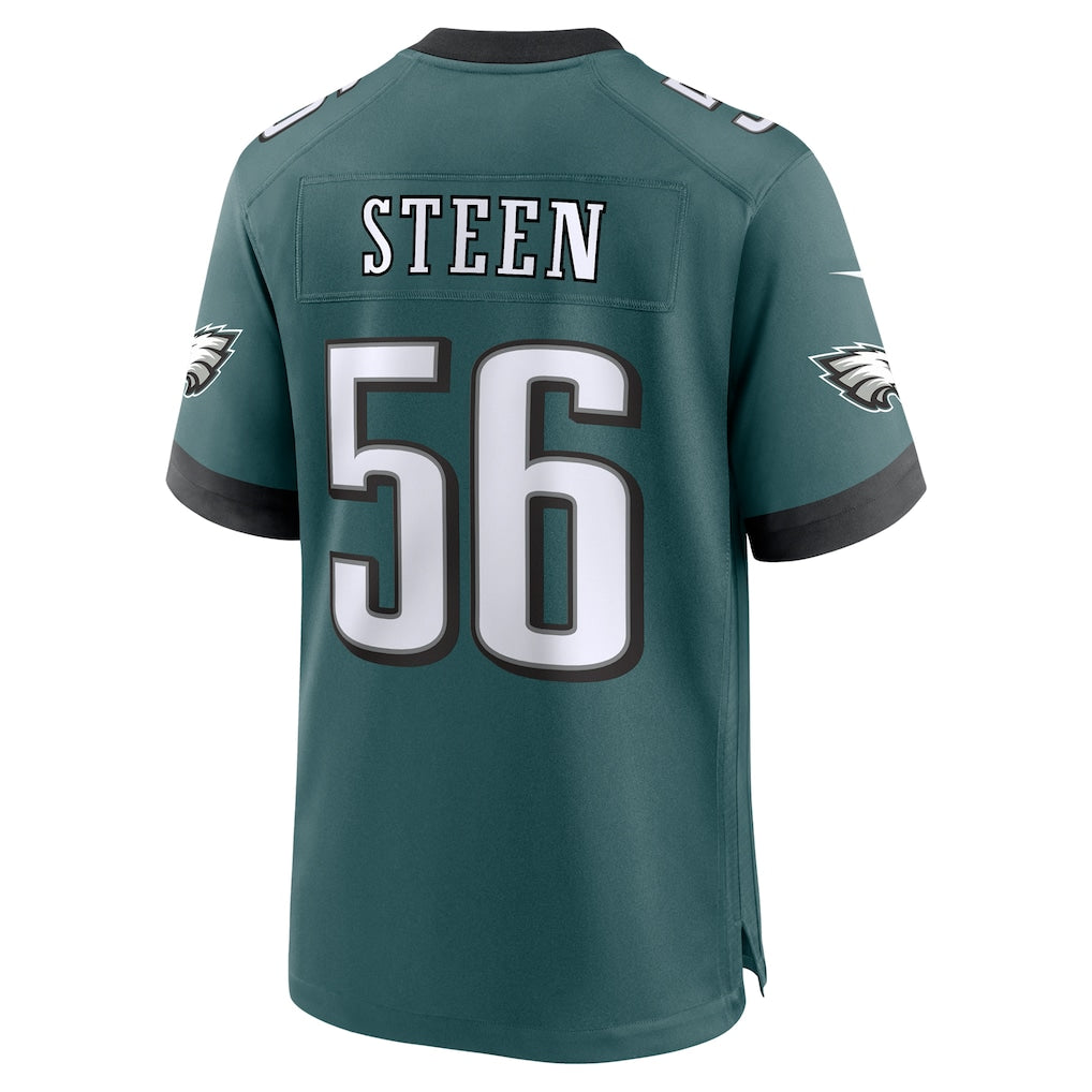 CAdoa P.Eagles #56 Tyler Steen Midnight Green Team Game Jersey