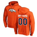 Custom D.Broncos Orange Pullover Hoodie Limited Any Name & Numbers CAdoa Stitched Jerseys