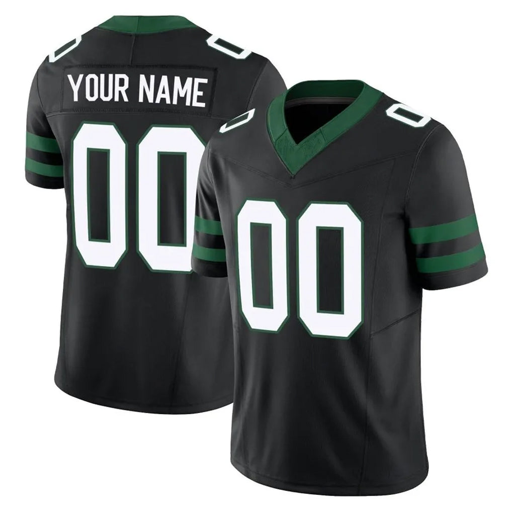 Custom NY.Jets Black Limited Legacy Vapor F.U.S.E. Home Game Any Name & Numbers CAdoa Stitched Jerseys