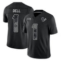 H.Texans #1 Tank Dell Player Black Limited 2026 Salute to Service Home Game CAdoa Stitched Jerseys
