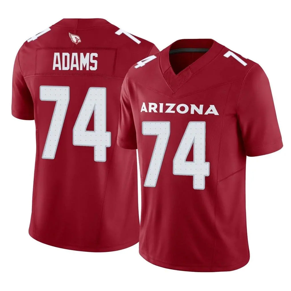 A.Cardinals #74 Isaiah Adams Player Cardinal Vapor F.U.S.E. Limited Home Game beagls Stitched Jerseys