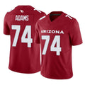 A.Cardinals #74 Isaiah Adams Player Cardinal Vapor F.U.S.E. Limited Home Game beagls Stitched Jerseys