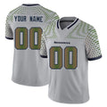 Custom S.Seahawks Grey Limited 2025 Rivalries Collection Home Game Any Name & Numbers CAdoa Stitched Jerseys