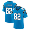 C.Panthers #82 Tommy Tremble Player Blue Home Game CAdoa Stitched Jerseys