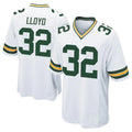 GB.Packers #32 MarShawn Lloyd Player White Home Game CAdoa Stitched Jerseys