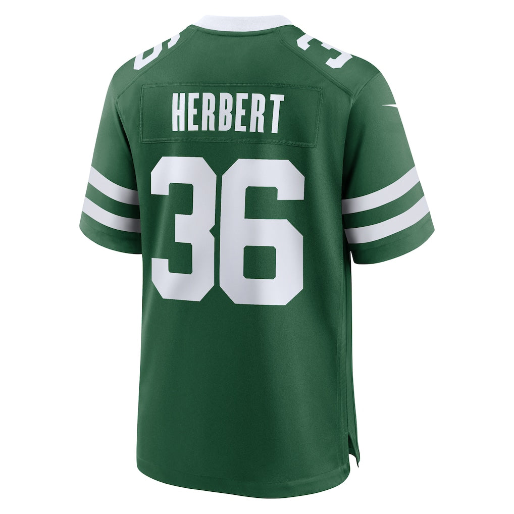 CAdoa NY.Jets #36 Khalil Herbert Legacy Green Team Game Jersey