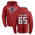 A.Falcons #65 Matthew Bergeron Player Red Pullover Hoodies Home Game CAdoa Stitched Jerseys