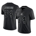 C.Browns #74 Elgton Jenkins Player Black Reflective Home Game CAdoa Stitched Jerseys