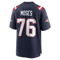 CAdoa NE.Patriots #76 Morgan Moses Navy Team Game Jersey