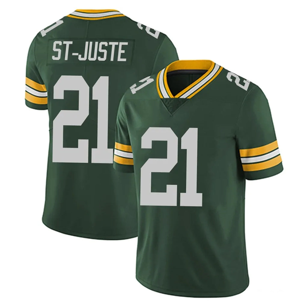 GB.Packers #21 Benjamin St-Juste Player Green Vapor Untouchable Limited Home Game CAdoa Stitched Jerseys