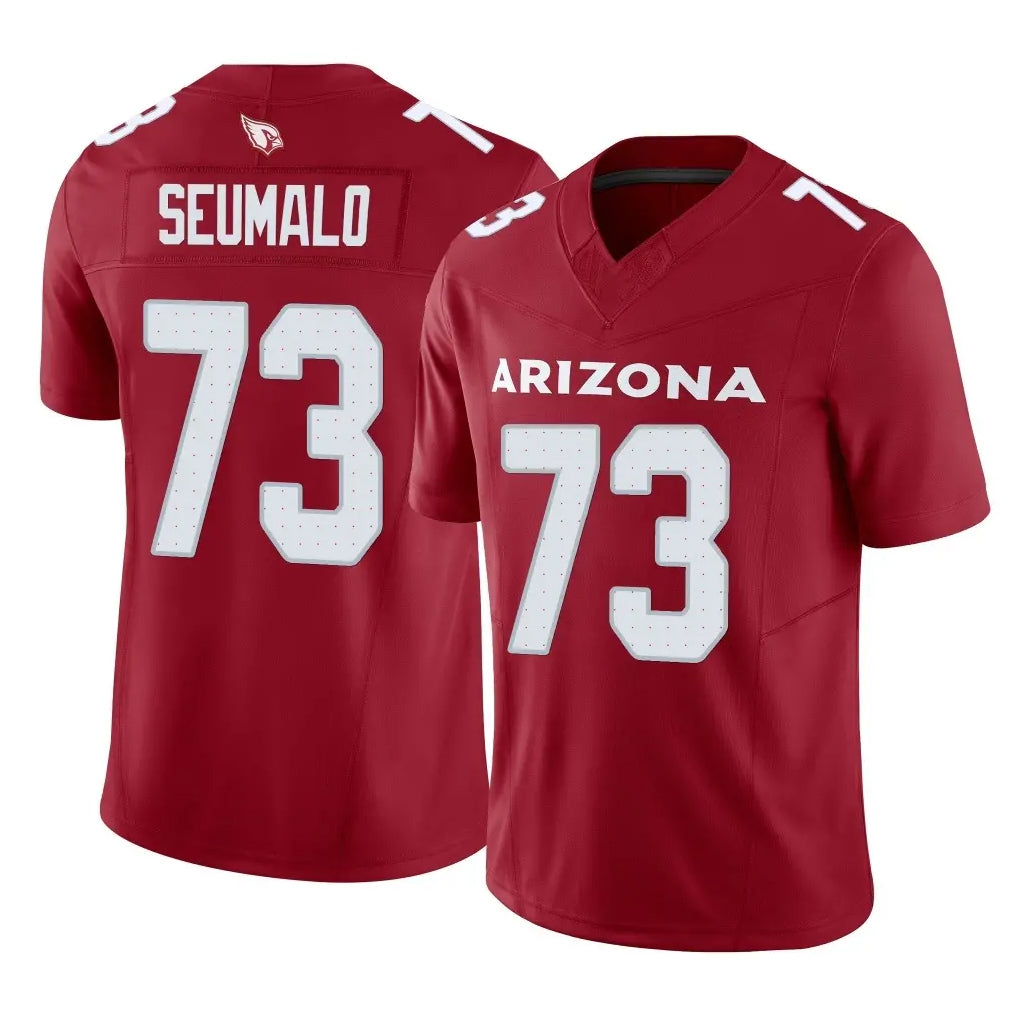 A.Cardinals #73 Isaac Seumalo Player Cardinal Vapor F.U.S.E. Limited Home Game CAdoa Stitched Jerseys