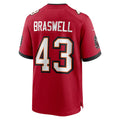 CAdoa TB.Buccaneers #43 Chris Braswell Red Game Jersey