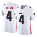 A.Falcons #4 Jahan Dotson Player White Vapor F.U.S.E. Limited CAdoa Stitched Jerseys