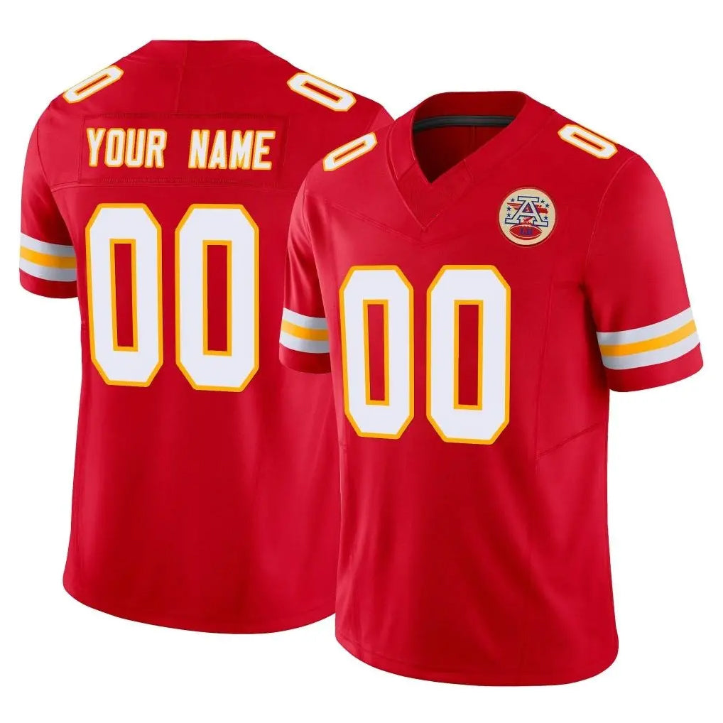 Custom KC.Chiefs Red Limited Vapor F.U.S.E. Home Game Any Name & Numbers CAdoa Stitched Jerseys
