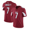 A.Cardinals #7 Jacoby Brissett Player Cardinal Vapor Limited Home Game  CAdoa Stitched Jerseys