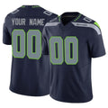 Custom S.Seahawks Navy Limited Vapor F.U.S.E. Home Game Any Name & Numbers CAdoa Stitched Jerseys