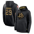 C.Bengals #29 Kyle Dugger Player Black Salute to Service Pullover Hoodies Limited CAdoa Stitched Jerseys