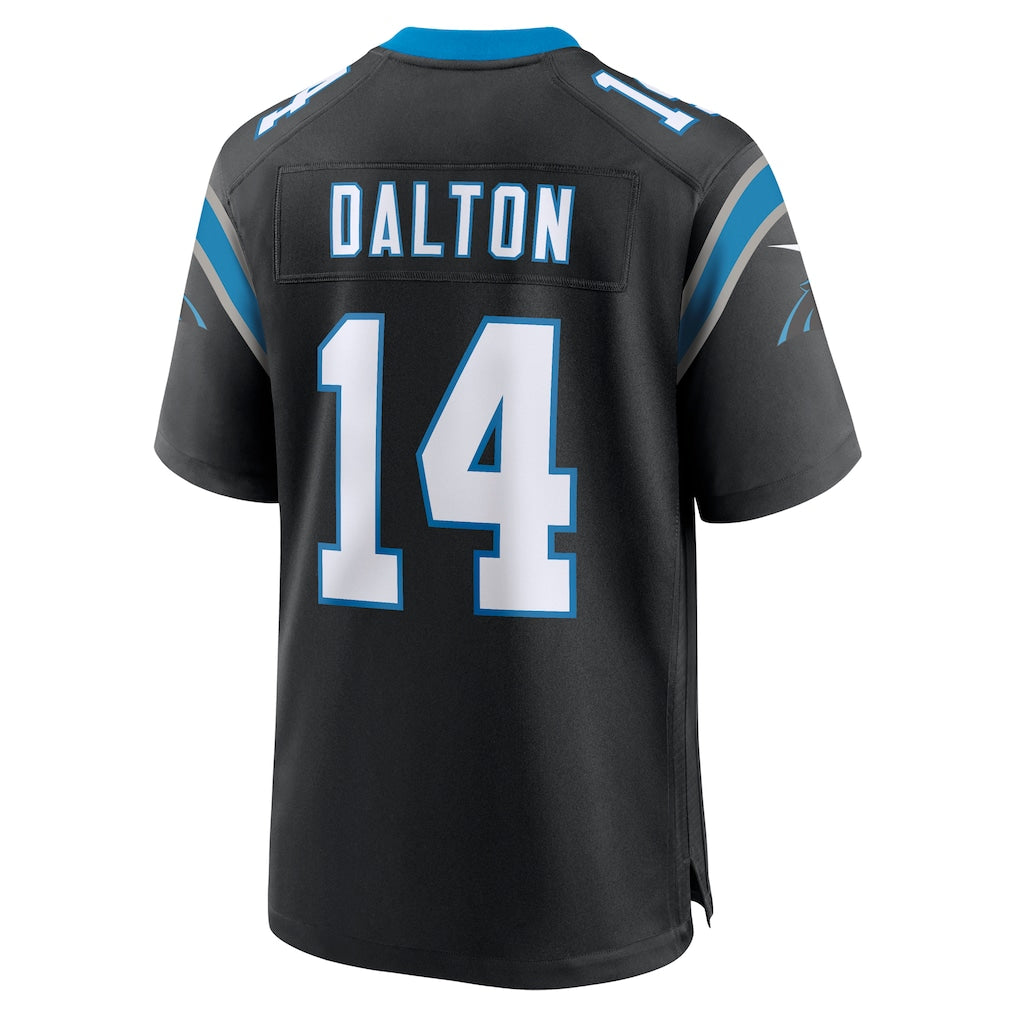 CAdoa C.Panthers #14 Andy Dalton Black Team Game Jersey