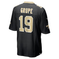 CAdoa NO.Saints #19 Blake Grupe Black Team Game Jersey